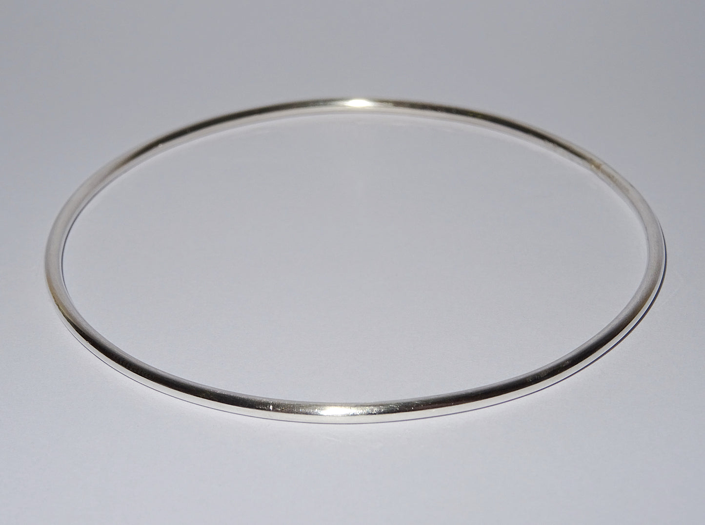 Simple Sterling Silver Bangle 2mm