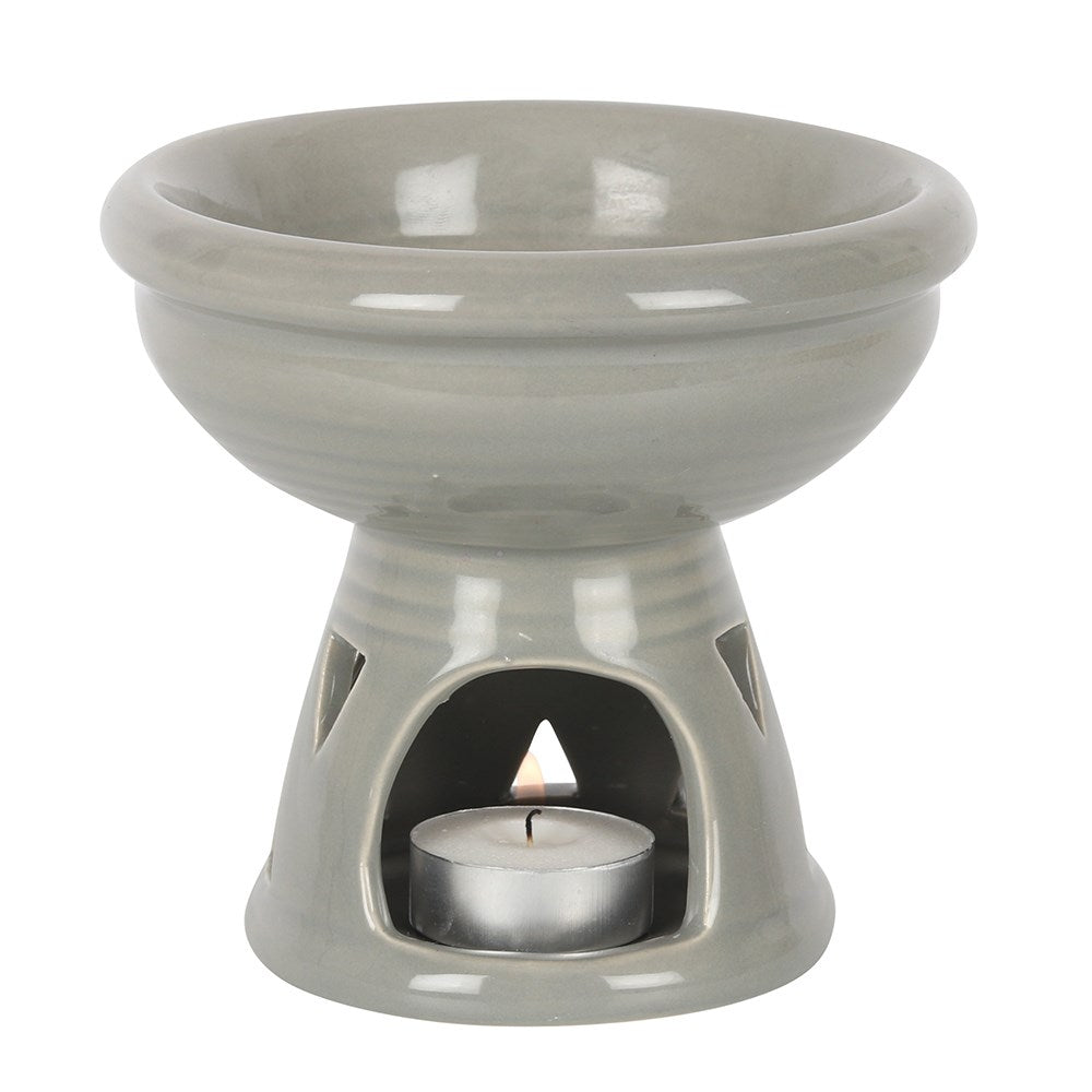 Grey Aztec Deep Bowl Oil Burner