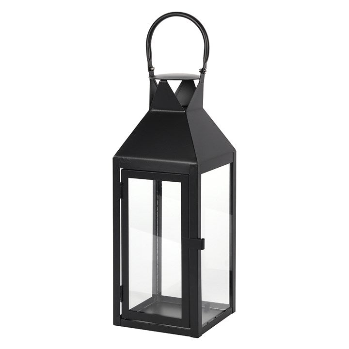 Large Matt Black Lantern