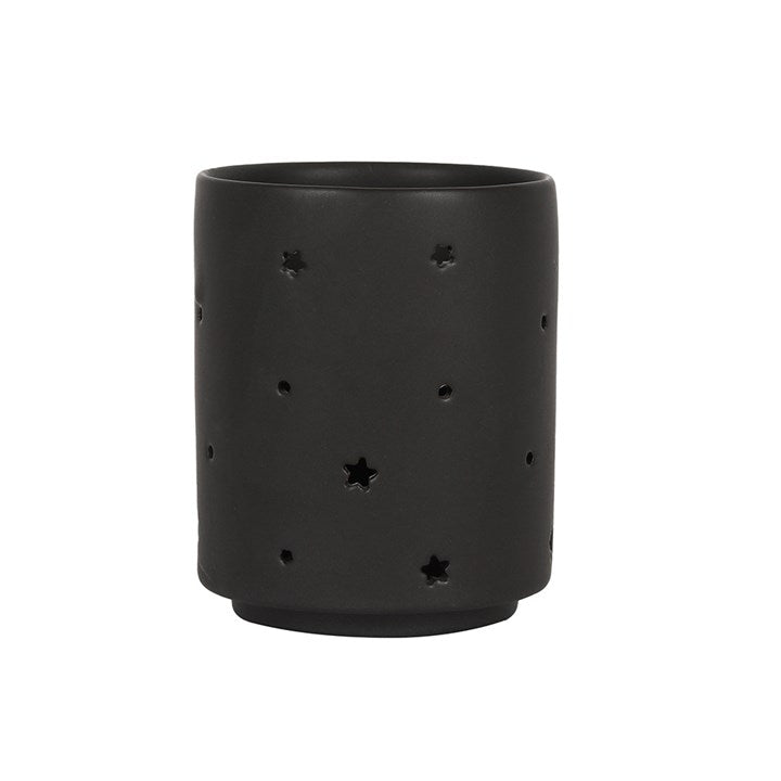 Moon Tea Light Holder in Black