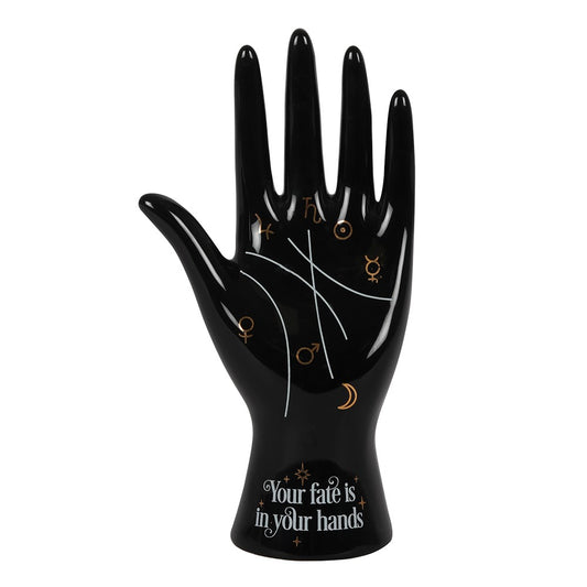 Black Palmistry Ring Holder & Sculpture