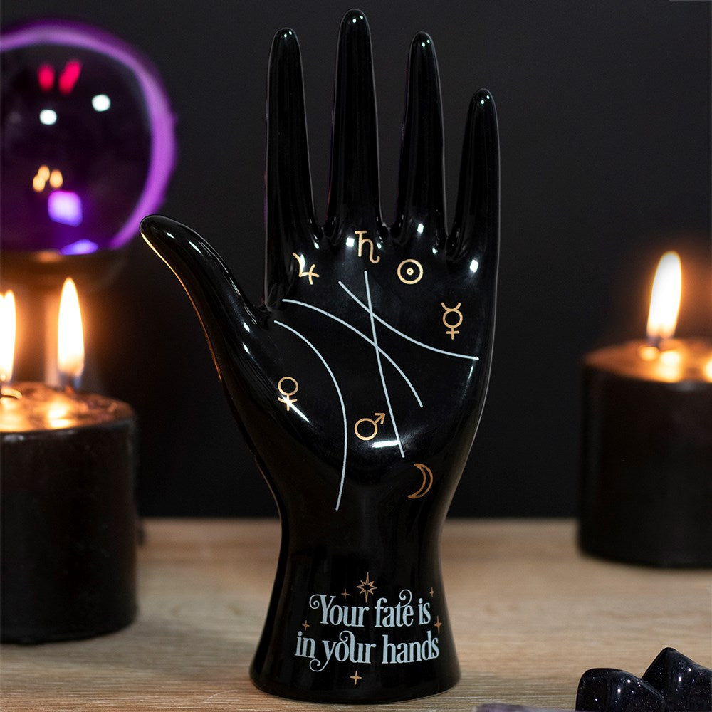 Black Palmistry Ring Holder & Sculpture