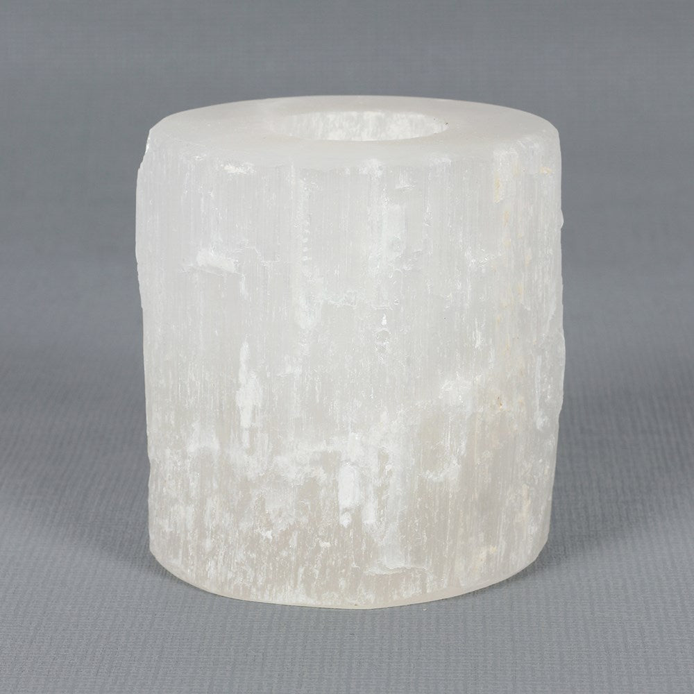 Selenite Rough Quartz Tea Light Holder