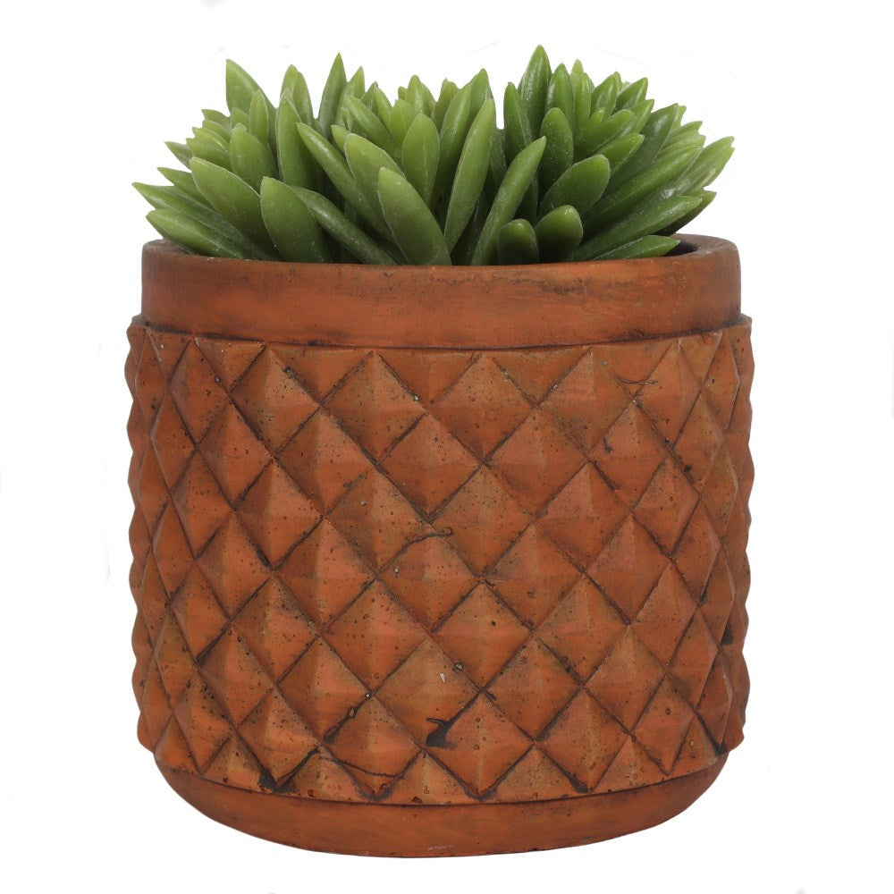 Terracotta Diamond Plant Pot